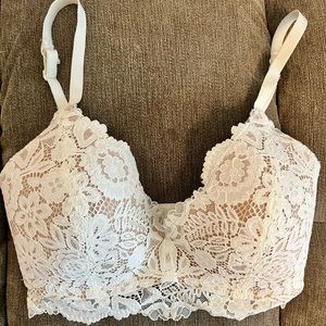 32DD Lace Overlay Aerie Wireless Bra